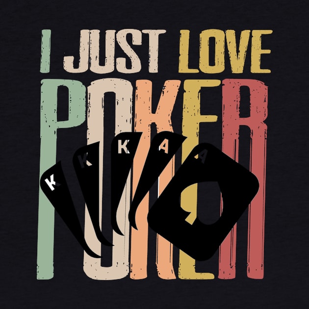 i just love poker poker player vintage by sharonart77